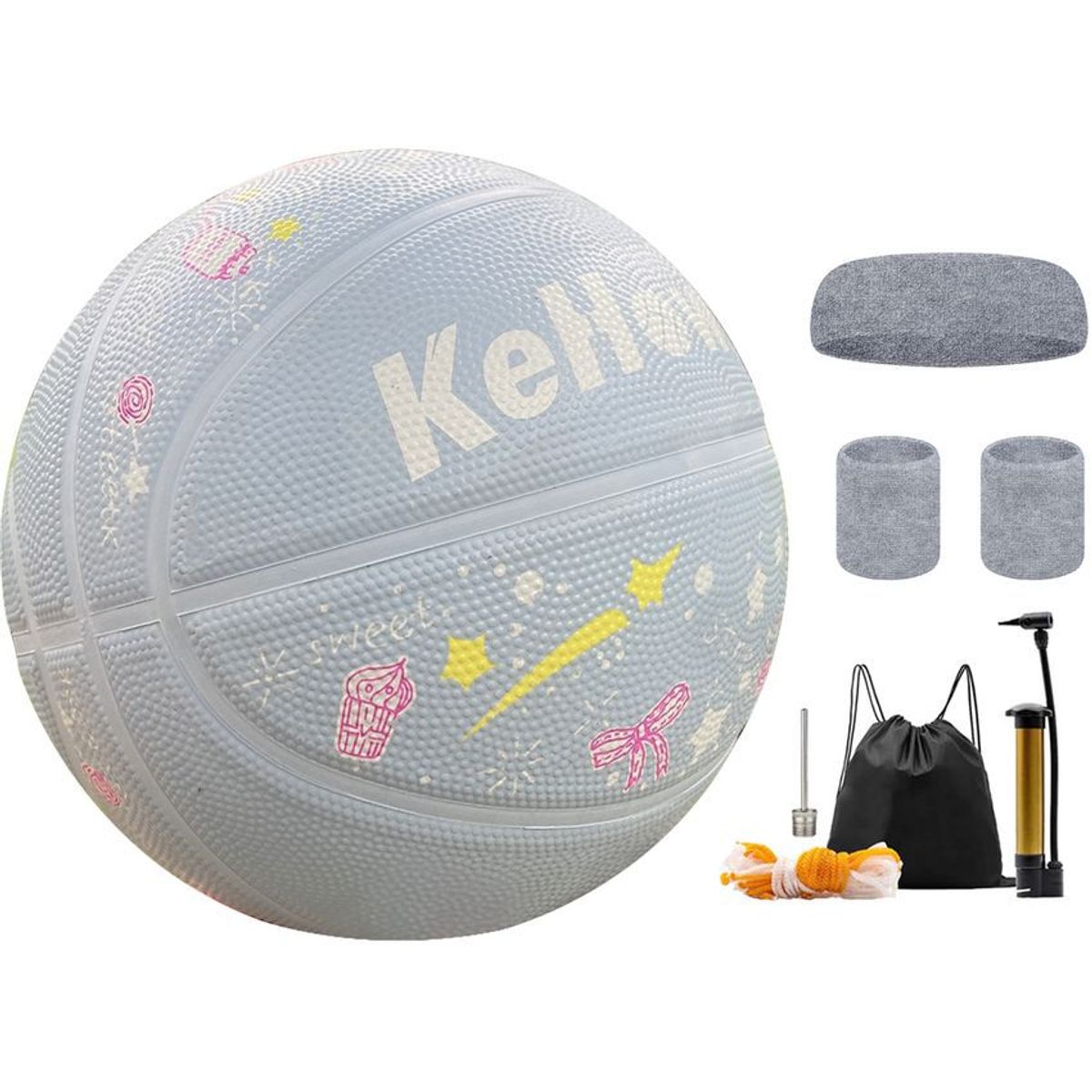 GENERICO - Balón de Baloncesto Tamaño 4 para Interiores y Exteriores