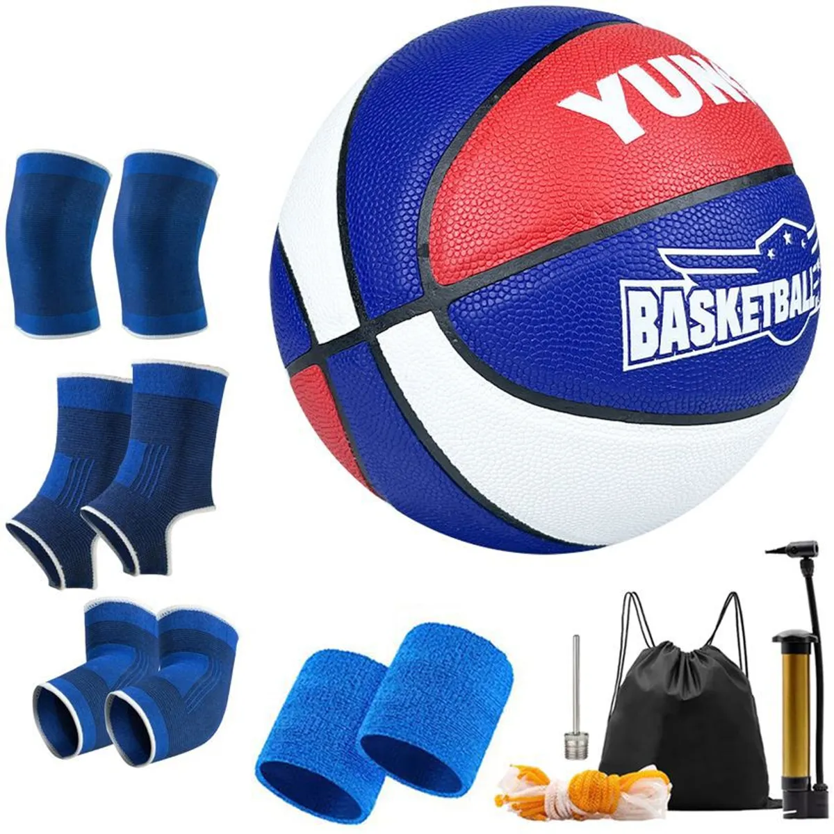 GENERICO - Balón de Baloncesto Tamaño para Interiores y Exteriores