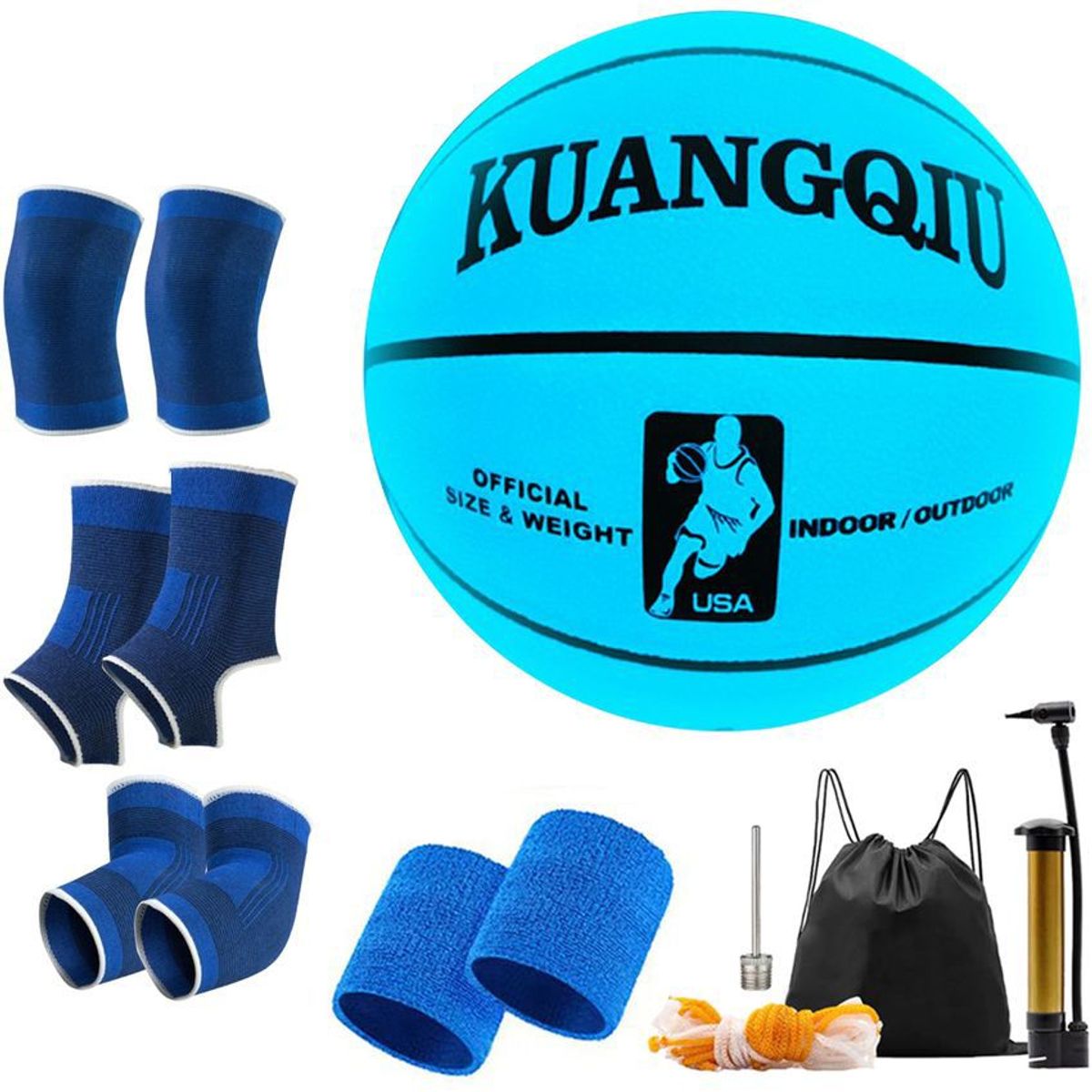 GENERICO - Balón de brillante reflectante de baloncesto luminoso NO.7