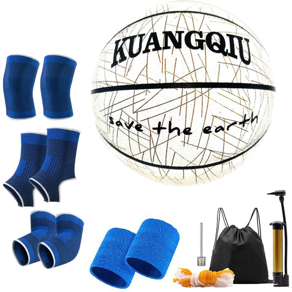 GENERICO - Balón de brillante reflectante de baloncesto luminoso NO.7