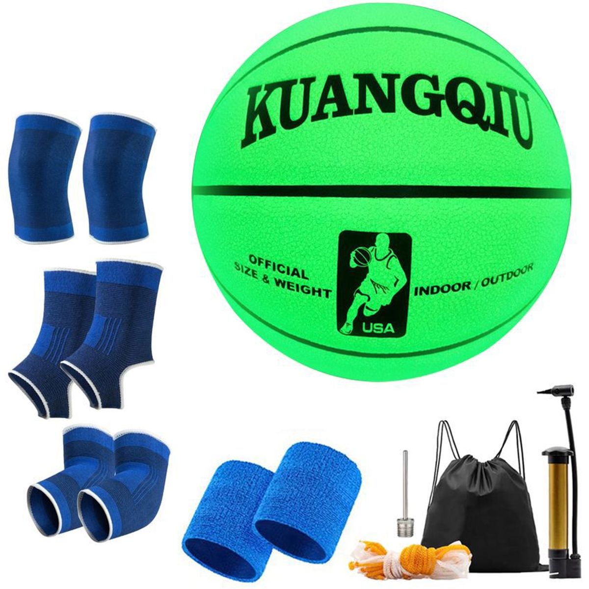 GENERICO - Balón de brillante reflectante de baloncesto luminoso NO.7