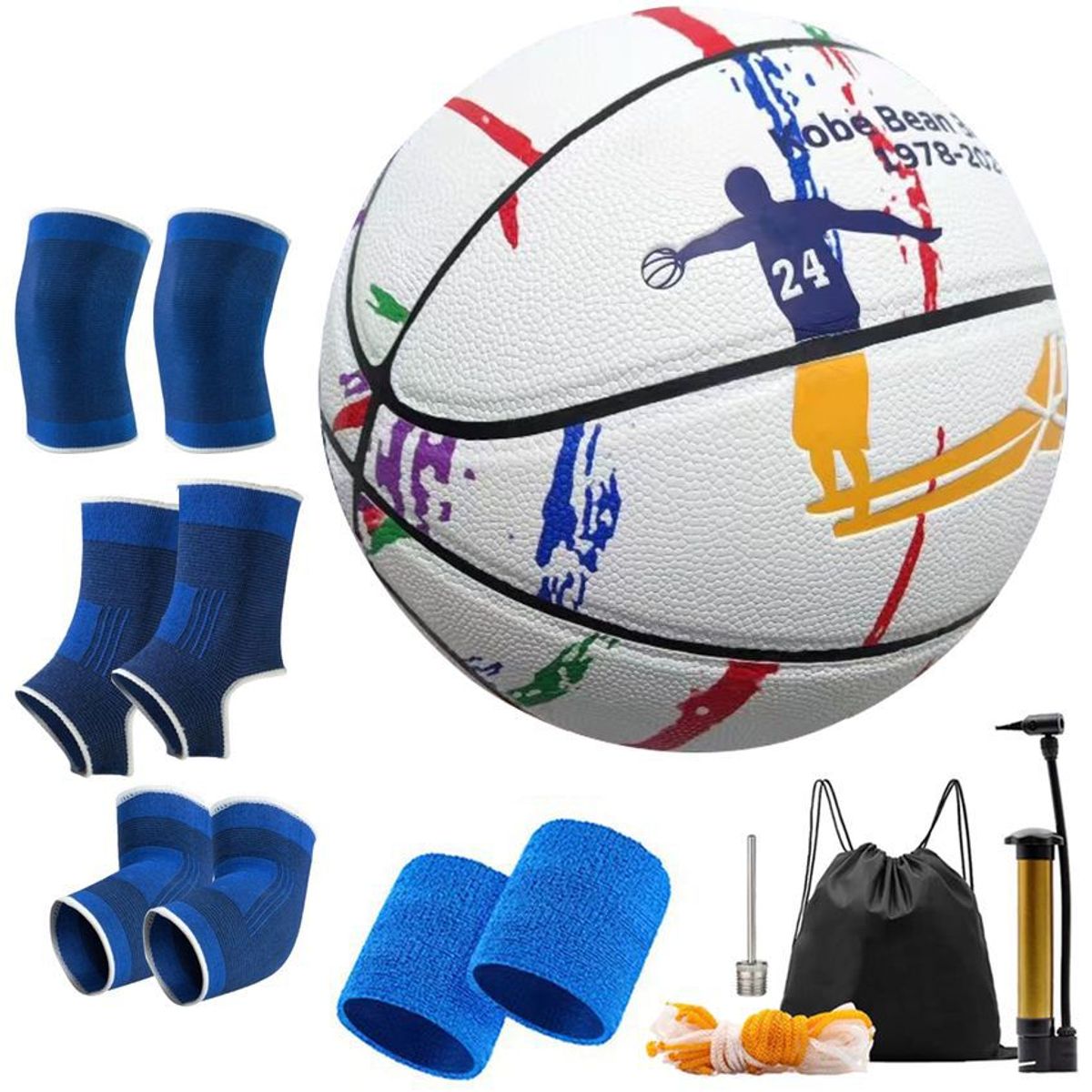 GENERICO - Balón de brillante reflectante de baloncesto luminoso NO.7