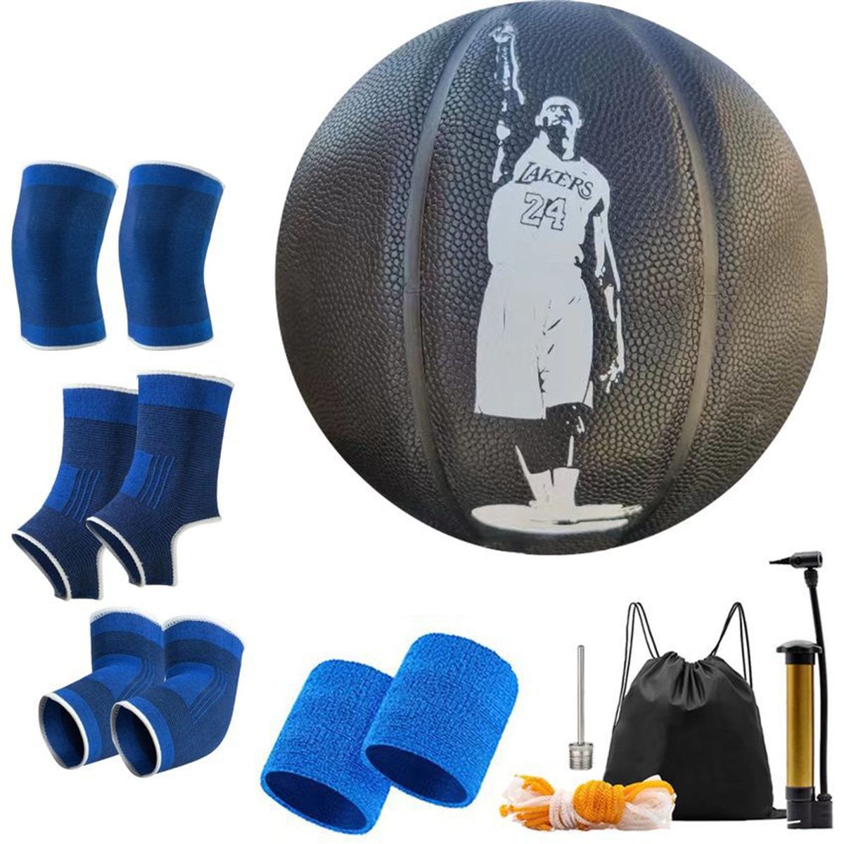 GENERICO - Balón de brillante reflectante de baloncesto luminoso NO.7