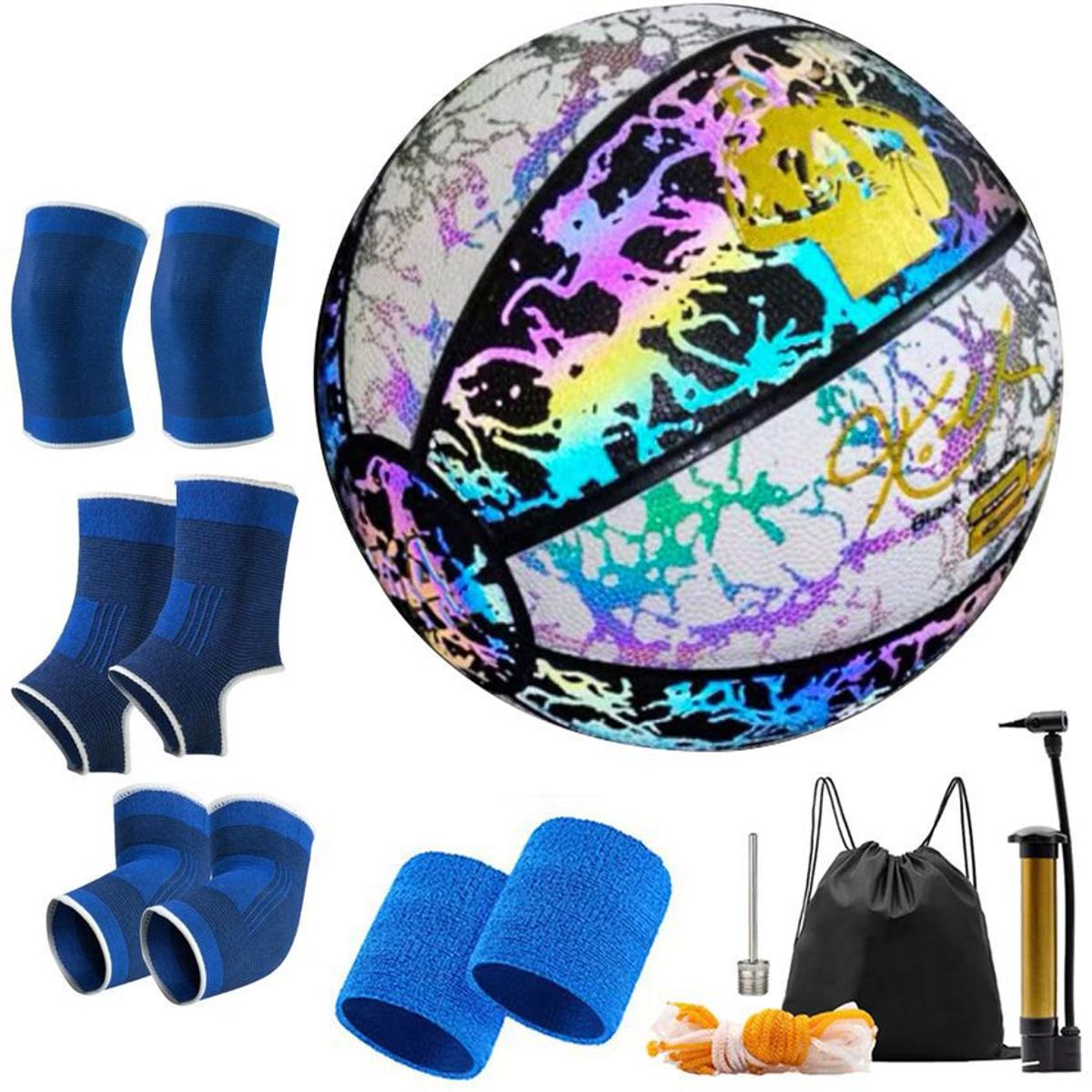 GENERICO - Balón de brillante reflectante de baloncesto luminoso NO.7