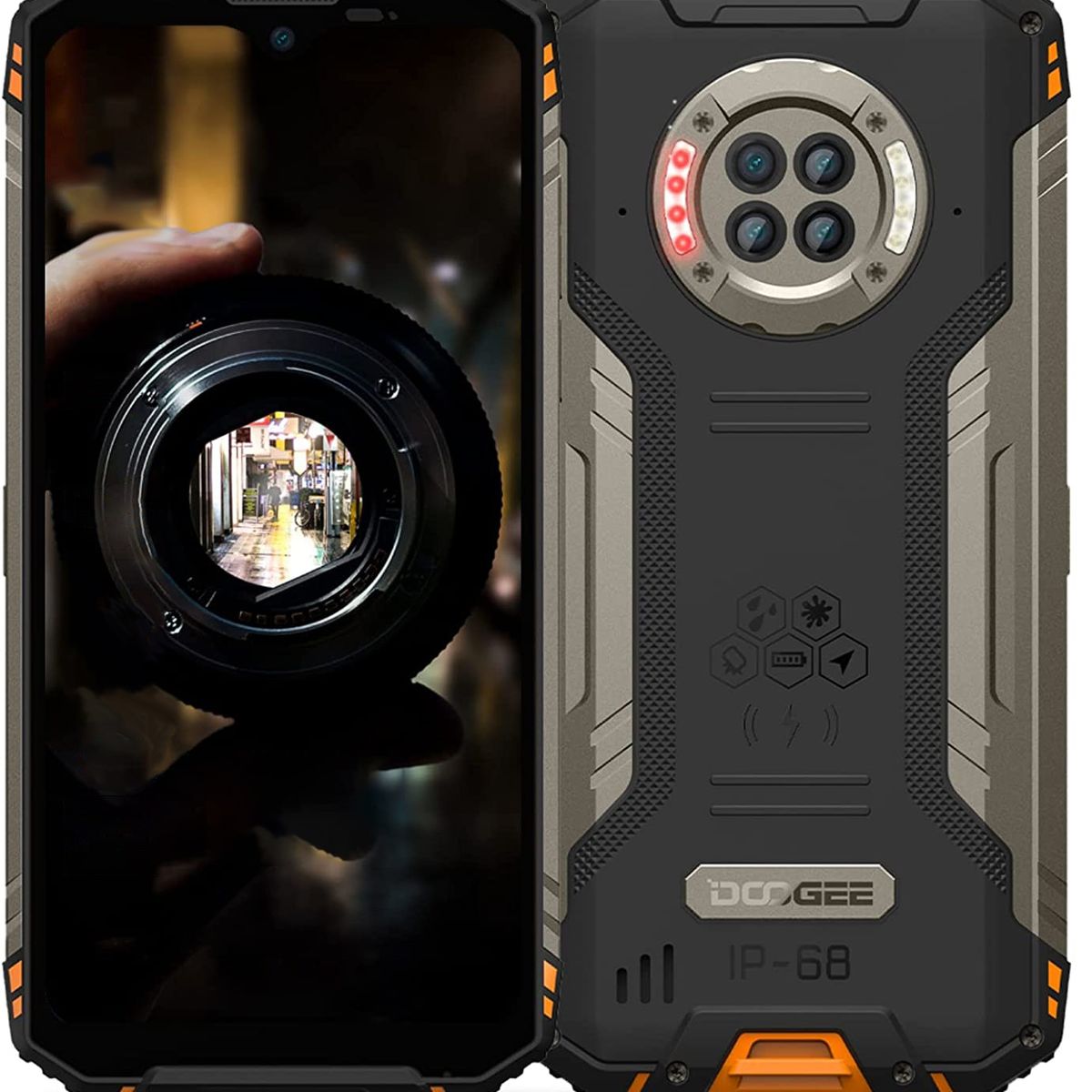 DOOGEE - DOOGEE S96 GT celular 8GB+256GB  Cámara 64MP-Naranja