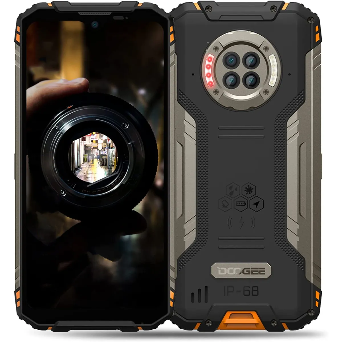 DOOGEE - DOOGEE S96 GT celular 8GB+256GB  Cámara 64MP-Naranja