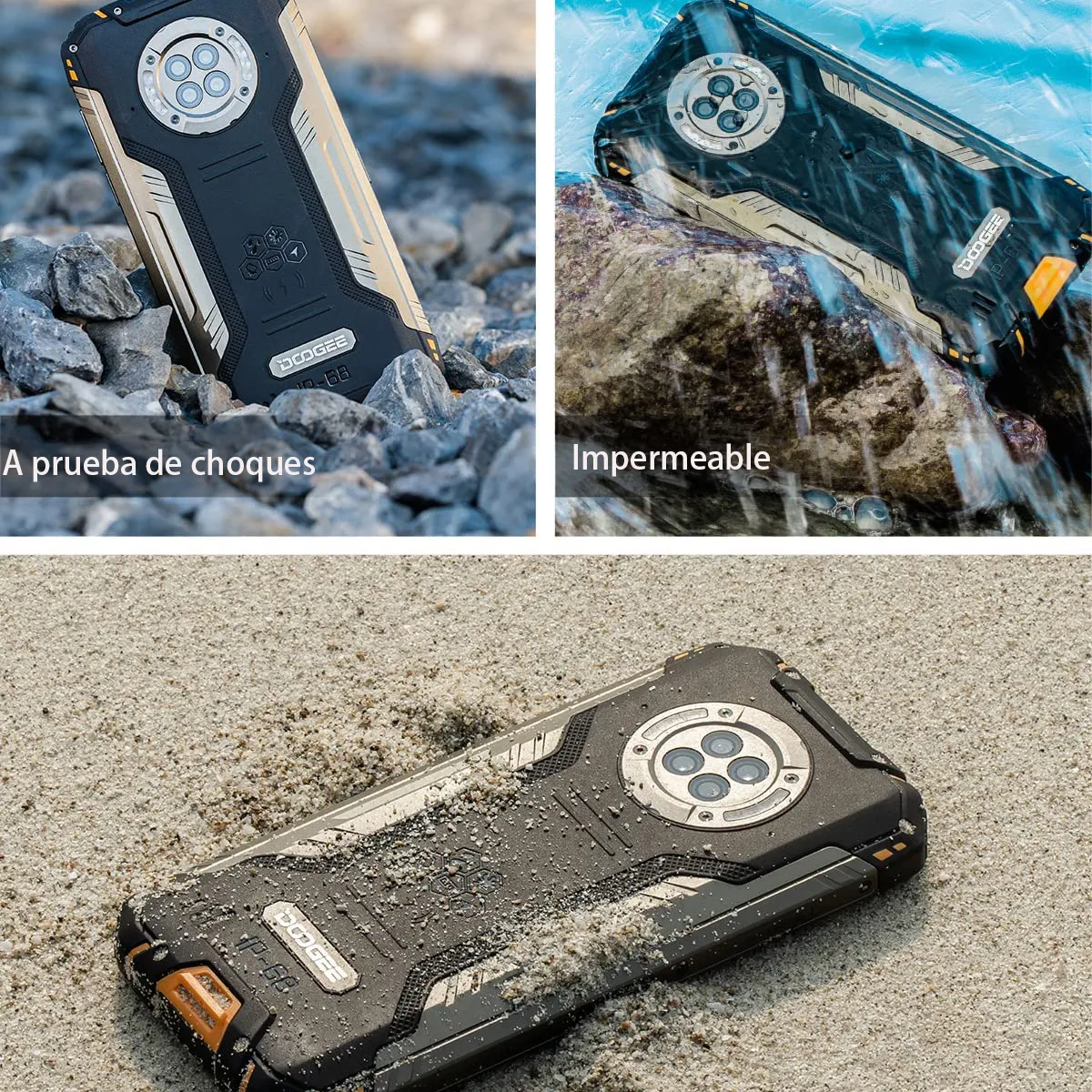 DOOGEE - DOOGEE S96 GT celular 8GB+256GB  Cámara 64MP-Naranja