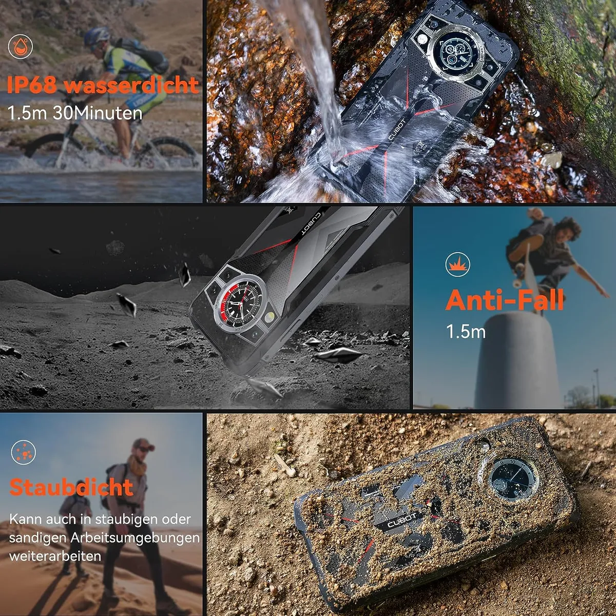 CUBOT - Celular Cubot Kingkong9 24GB+256GB 100MP-Negro