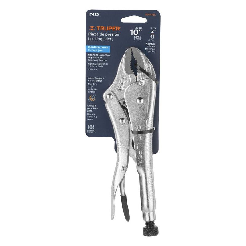 TRUPER - Alicate D/PRESION Curva 10" 17423 TRUPER