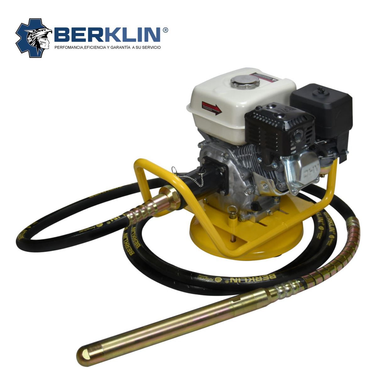 BERKLIN - VIBRADORA DE CONCRETO CON MOTOR BERKLIN 6.5 HP MAS MANGUERA DE 1 1/2