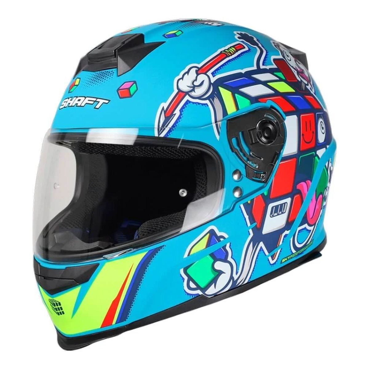 SHAFT - CASCO SHAFT 502 MASTER AZUL VISOR HUMO L