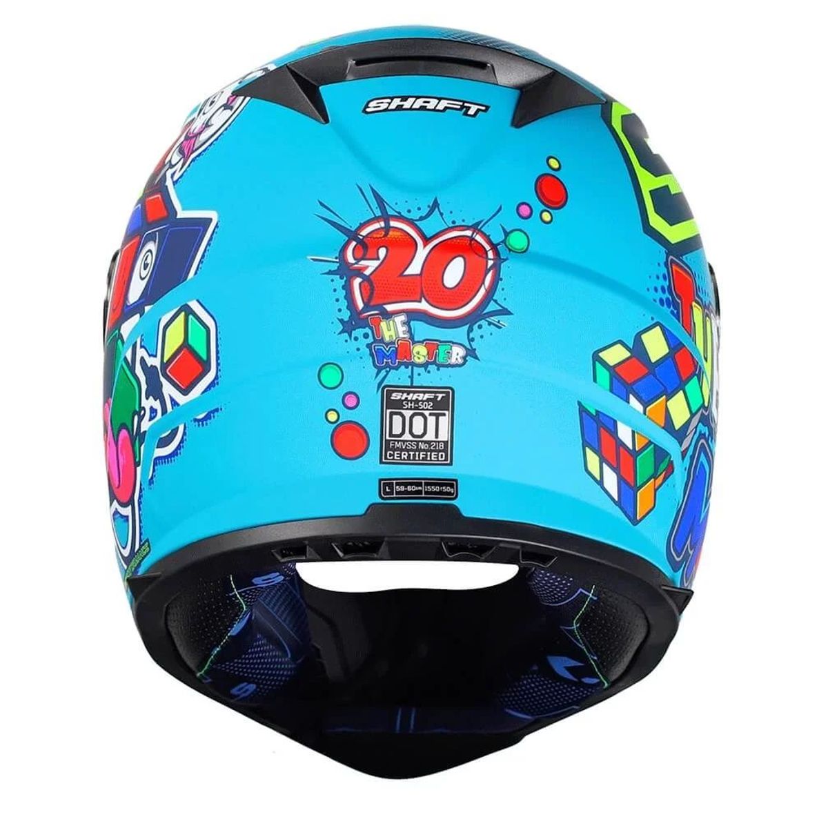 SHAFT - CASCO SHAFT 502 MASTER AZUL VISOR HUMO L