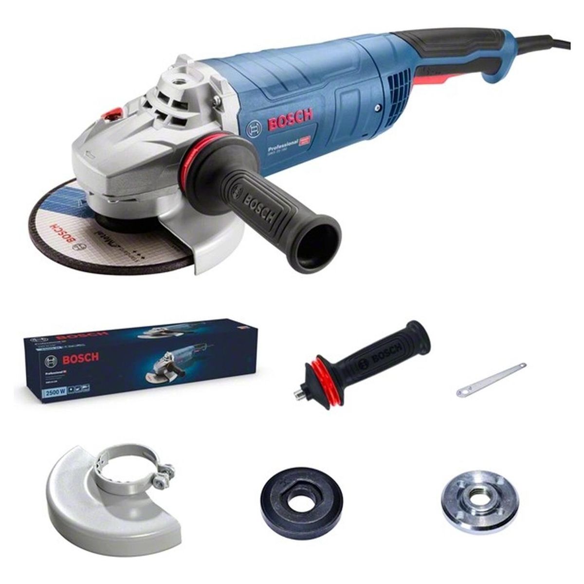 BOSCH - Amoladora Angular 7" 2500W 8500 rpm Bosch GWS 25-180 LVI
