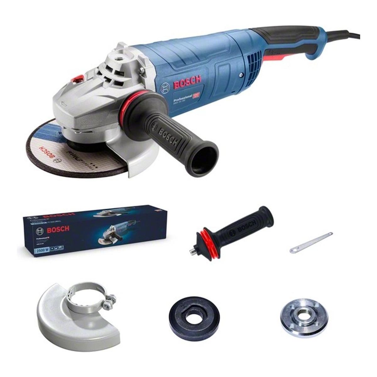 BOSCH - Amoladora Angular 7" 2500W 8500 rpm Bosch GWS 25-180 LVI