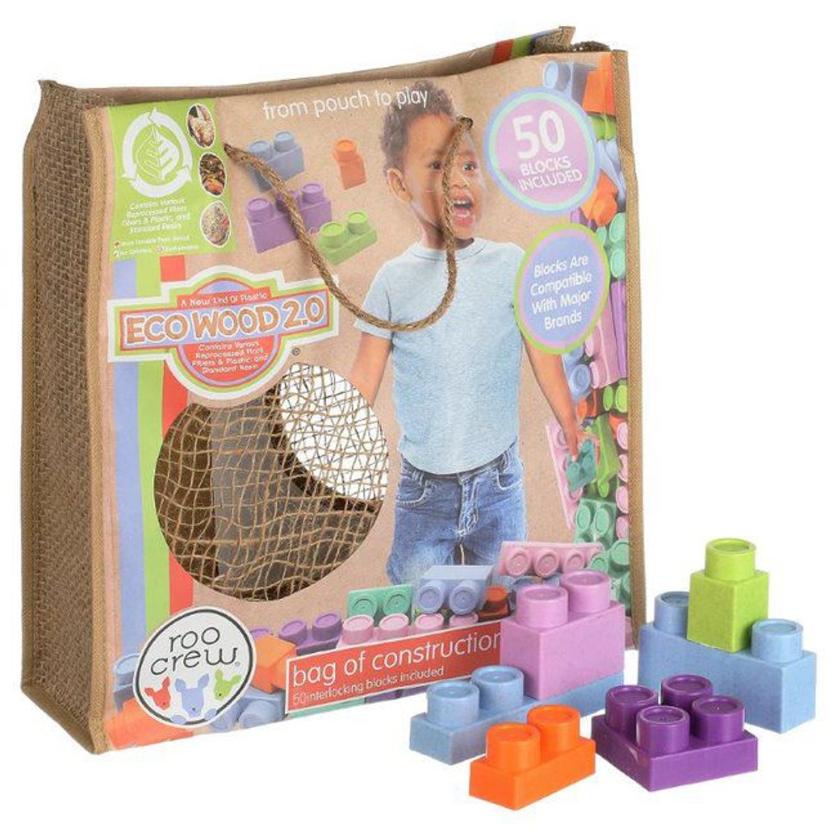 ROO CREW - Bloques de Construccion Roo Crew - Bolsa 50 Bloques