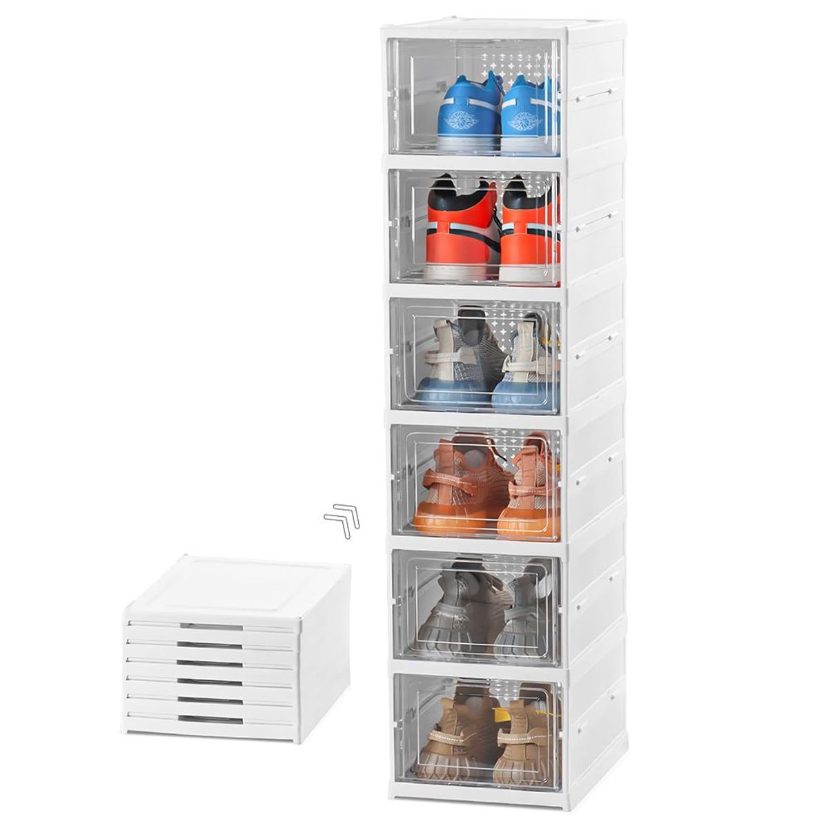 KELLER - Zapatera Plegable 6 Niveles Organizador de Zapatos Z61