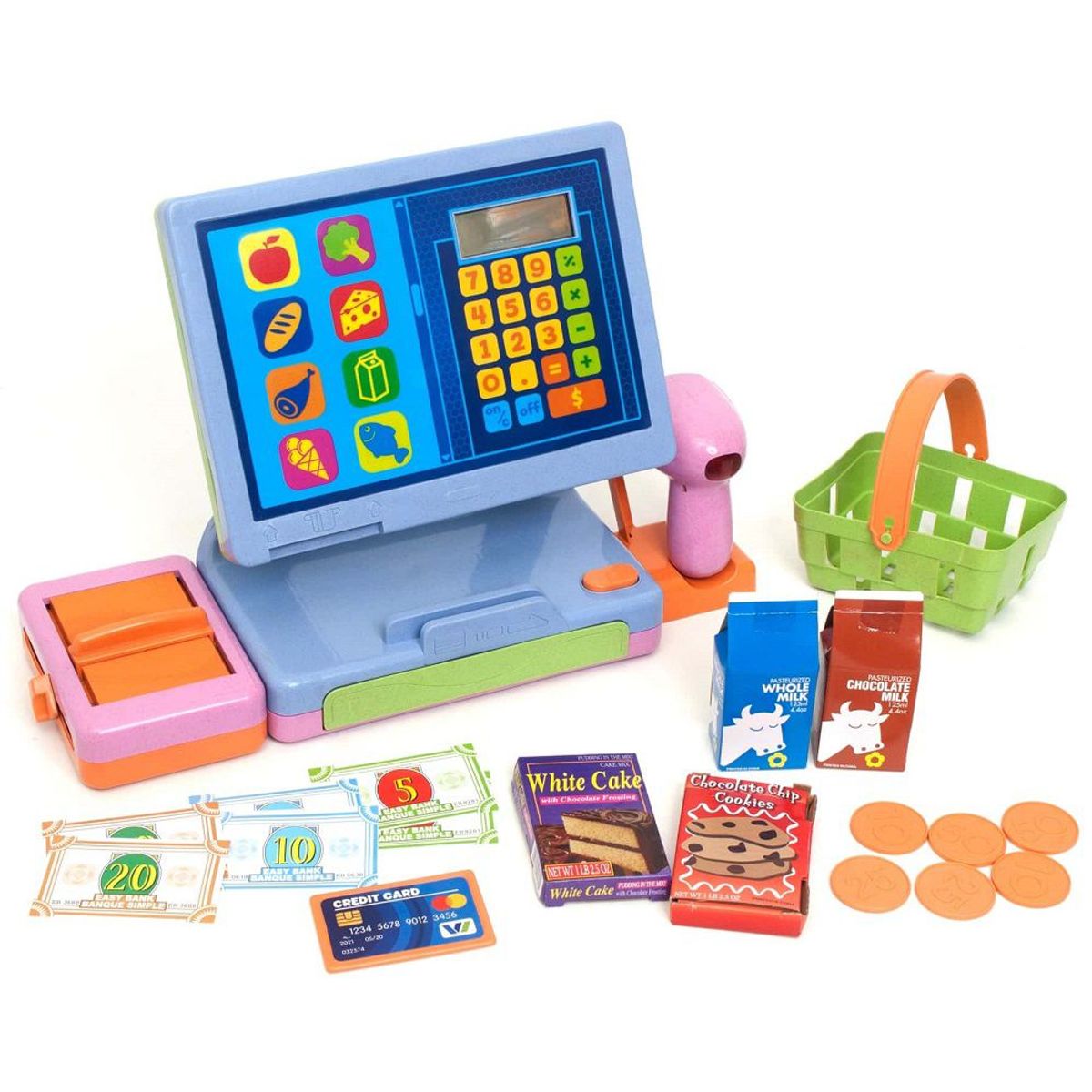 ROO CREW - Caja Registradora Roo Crew Con Luces y Sonidos 21 Piezas