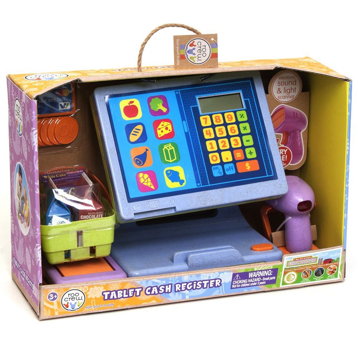 ROO CREW - Caja Registradora Roo Crew Con Luces y Sonidos 21 Piezas