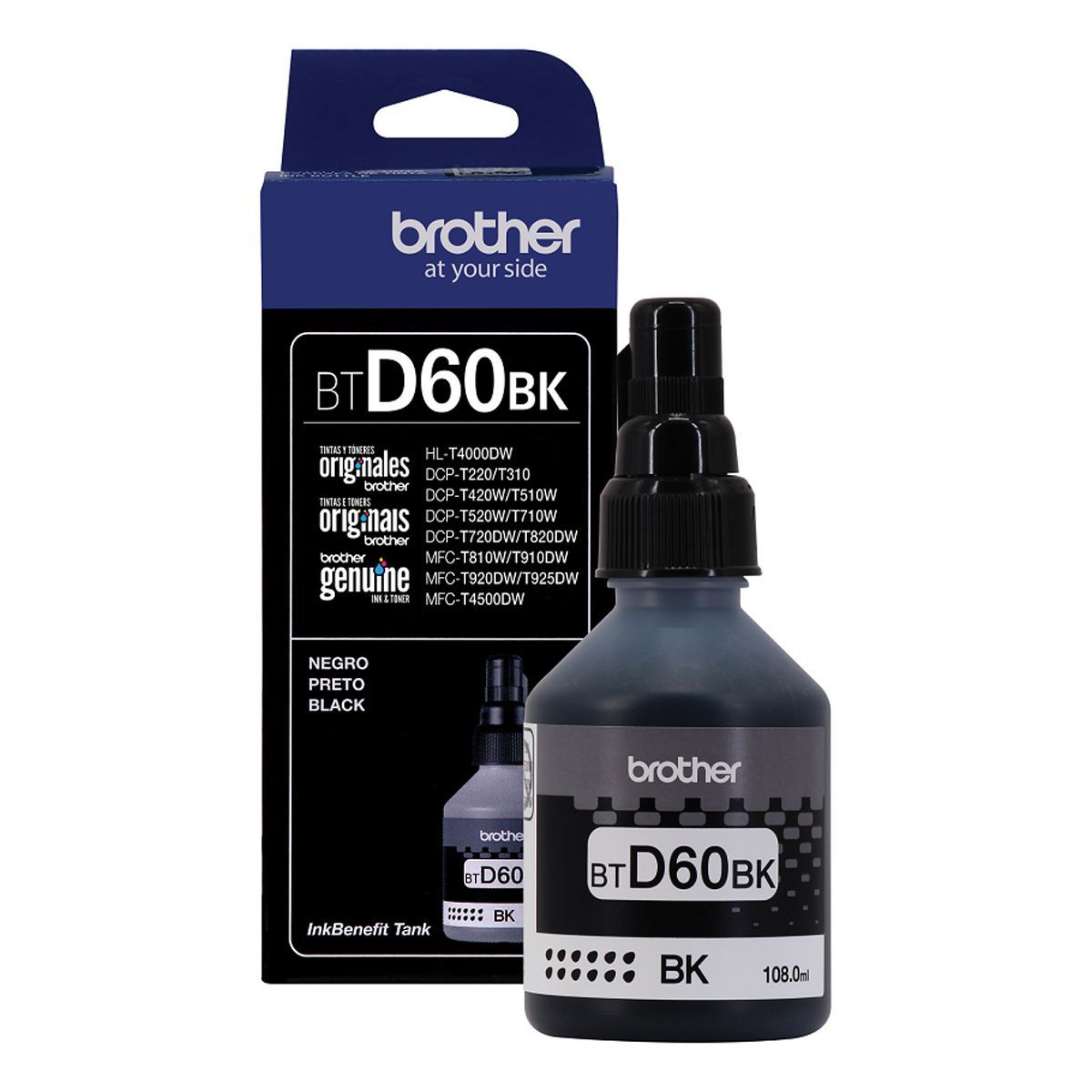 BROTHER - Tinta brother BTD60BK
