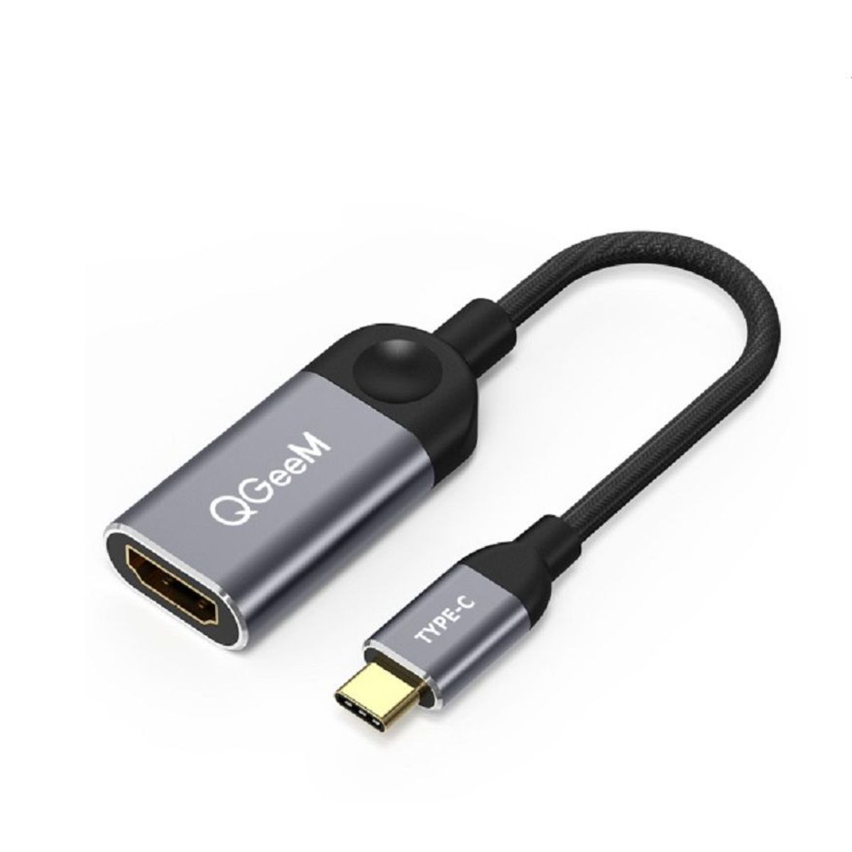 QGEEM - Adaptador Usb-C 3.1 Hdmi Hembra Video 4k Tv Nylon Pc Premium