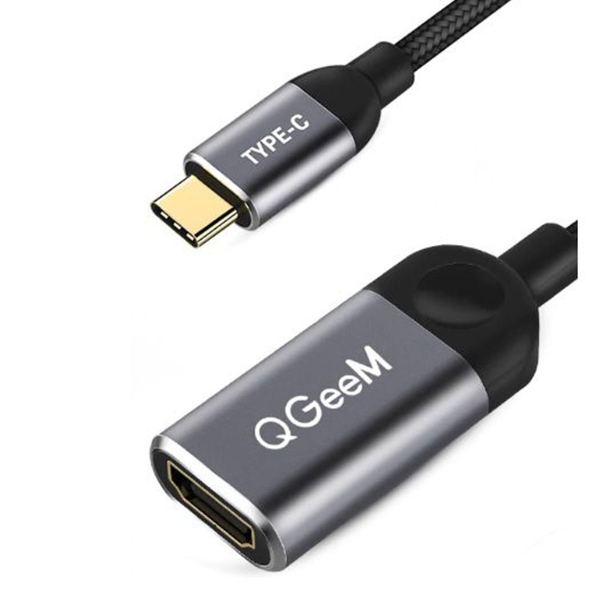 QGEEM - Adaptador Usb-C 3.1 Hdmi Hembra Video 4k Tv Nylon Pc Premium