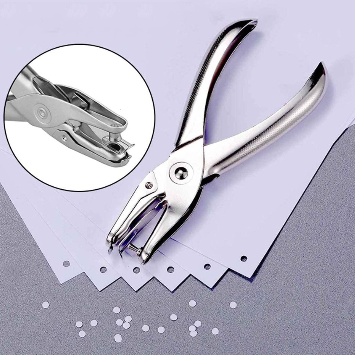 GENERICO - Perforador de 1 Hueco 3mm Manual Para Tarjetas