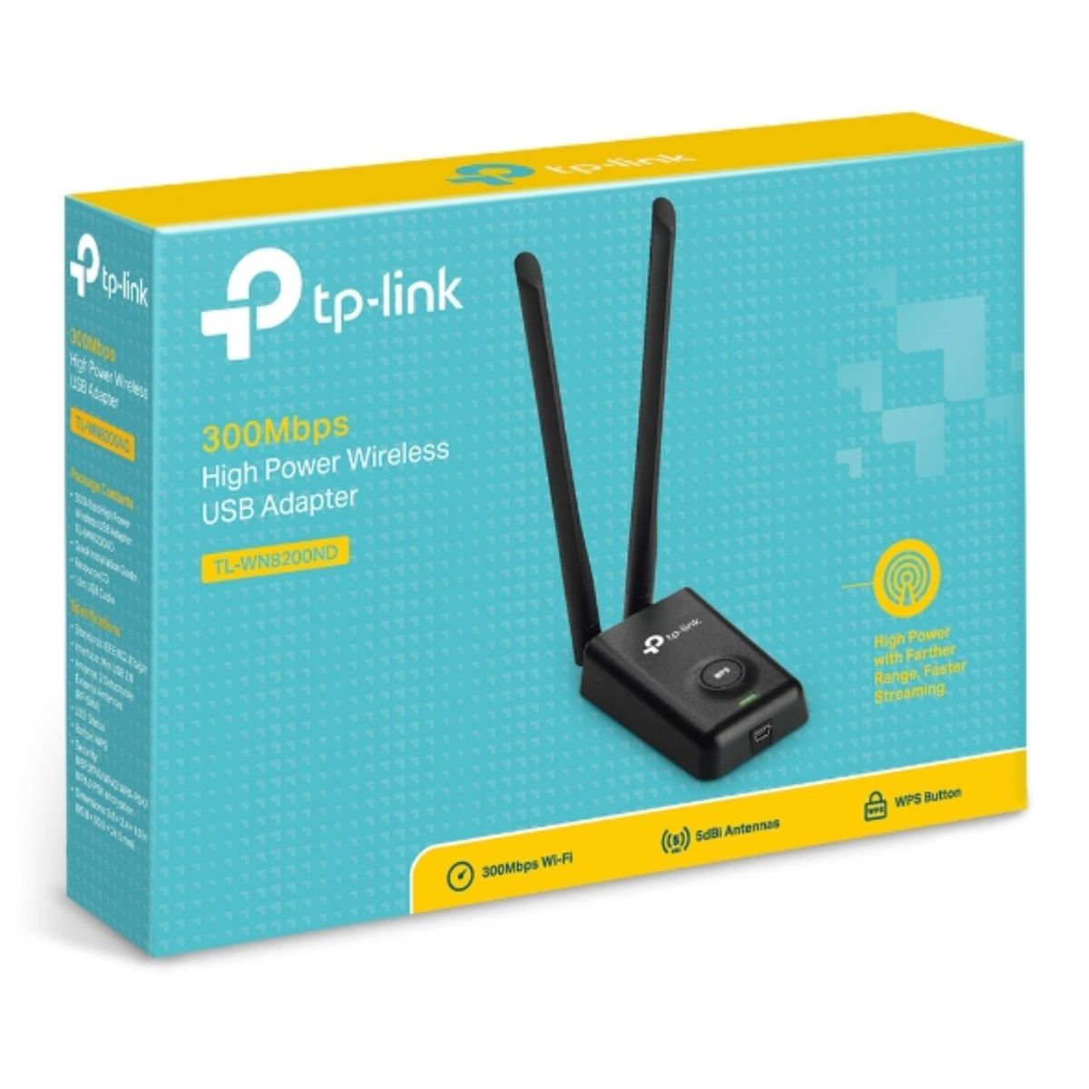 TP LINK - Adaptador Usb Tplink Inalambrico Tl-wn8200nd 300mbps