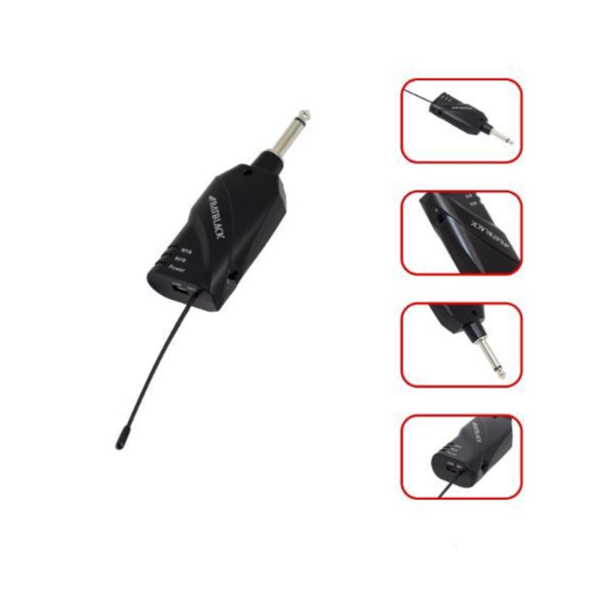 BATBLACK - Micrófono Inalámbrico UHF Dual BT-668N BATBLACK