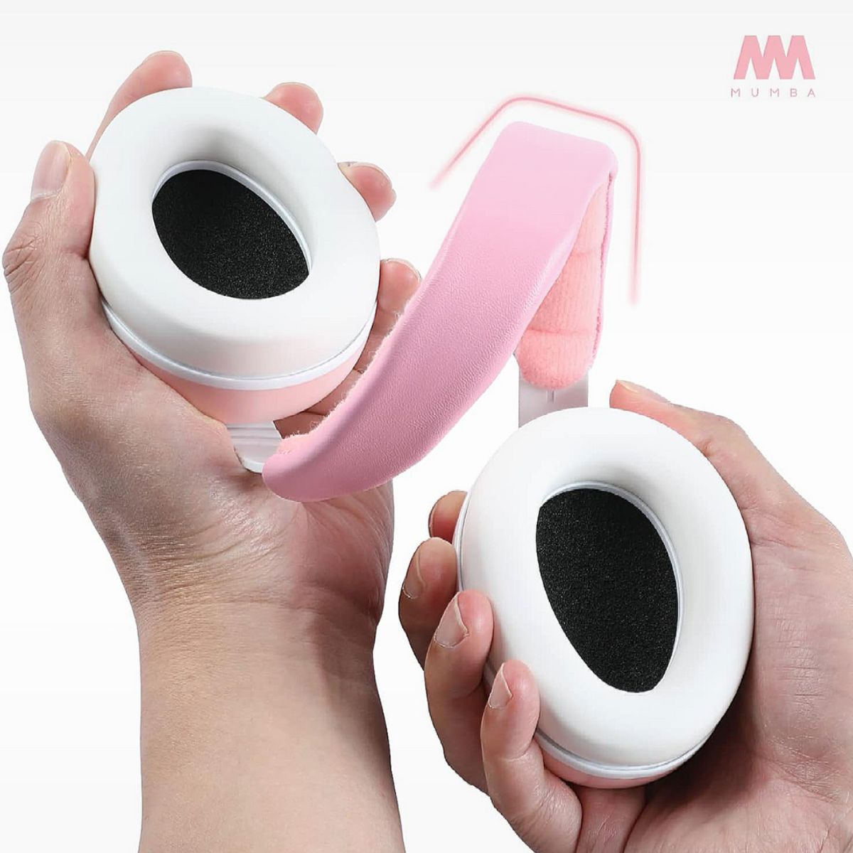 MUMBA - Audífonos Antiruido Orejeras para Bebés 3-24 meses Reducción de Ruido 31dB Melocotón - MUMBA