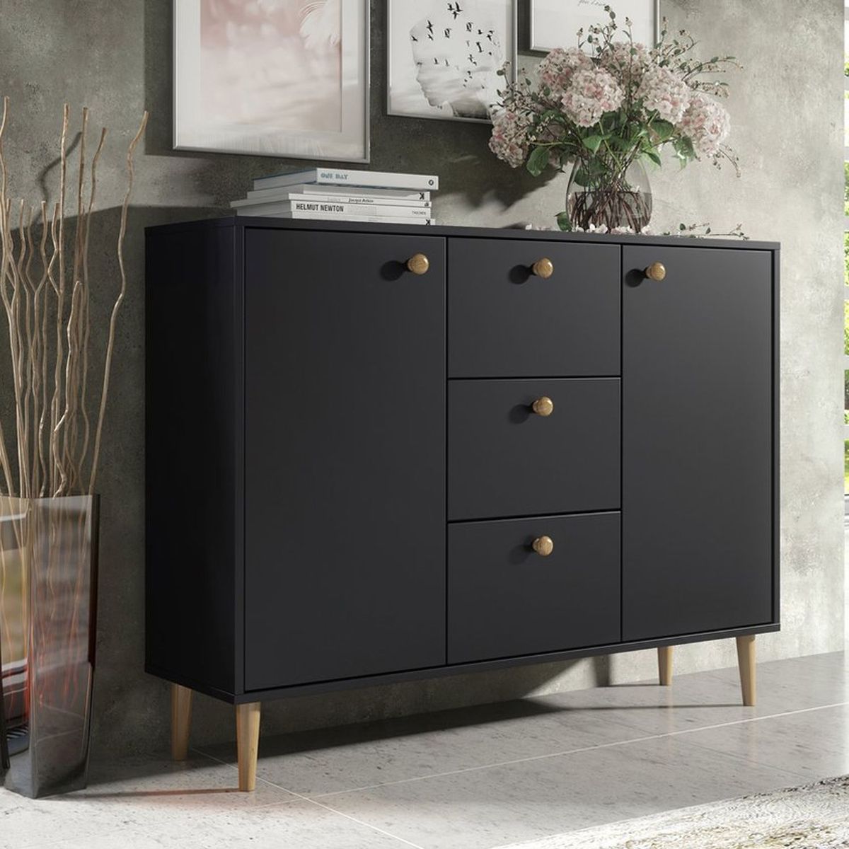 VENTITAS HOME - Cómoda Aparador Vintage Anton Ventitas Home Negro