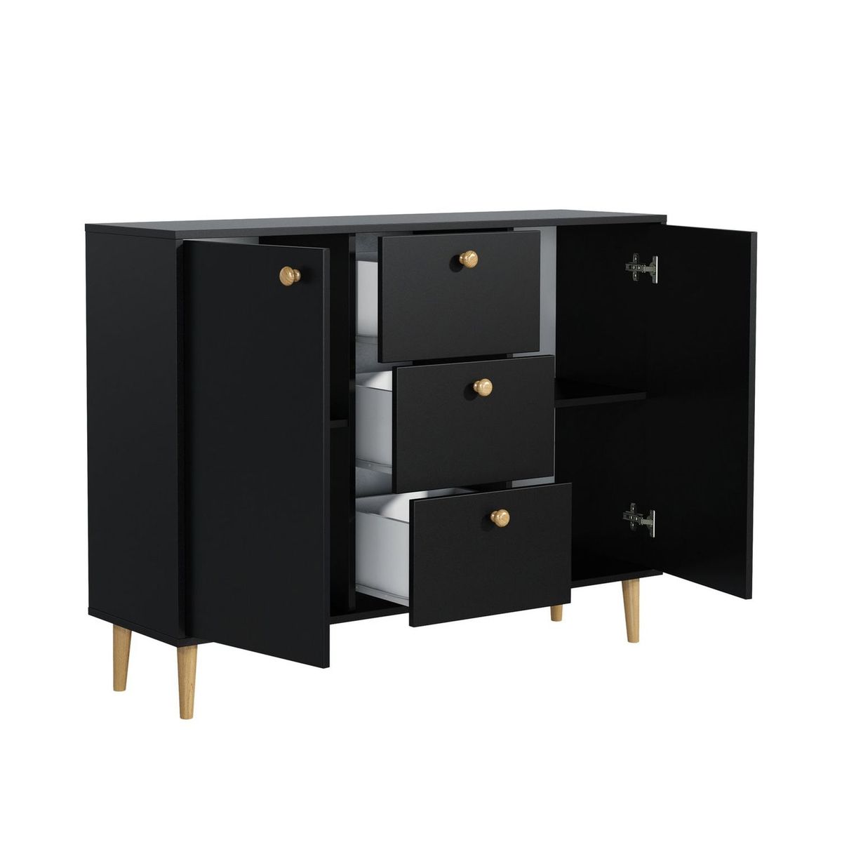 VENTITAS HOME - Cómoda Aparador Vintage Anton Ventitas Home Negro