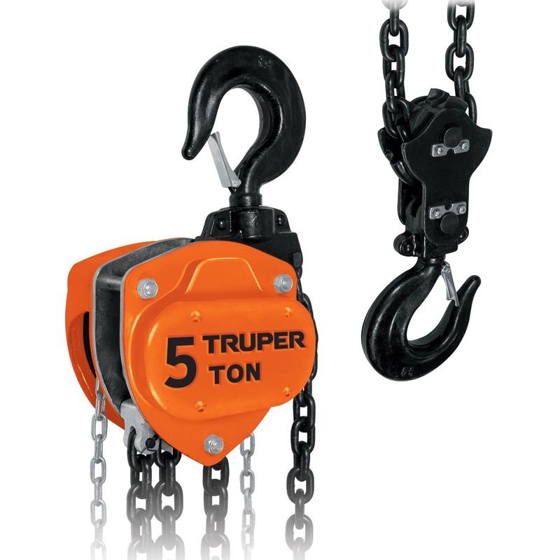 TRUPER - Tecle con cadena de 5 toneladas truper