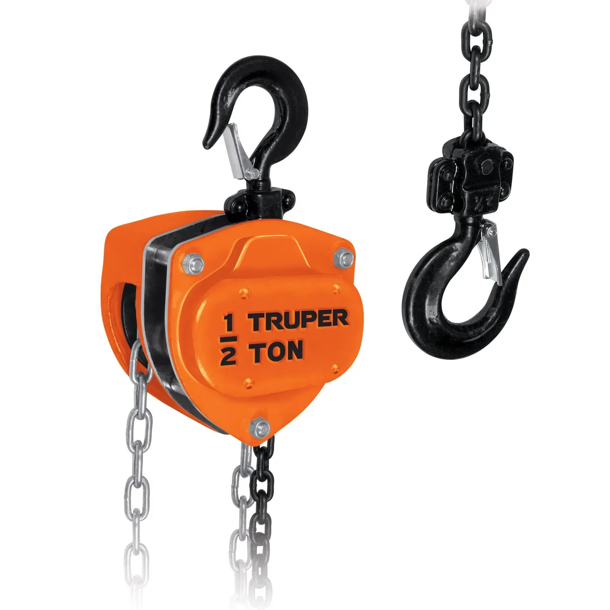 TRUPER - Tecle con cadena  de 0.5 tonelada Truper