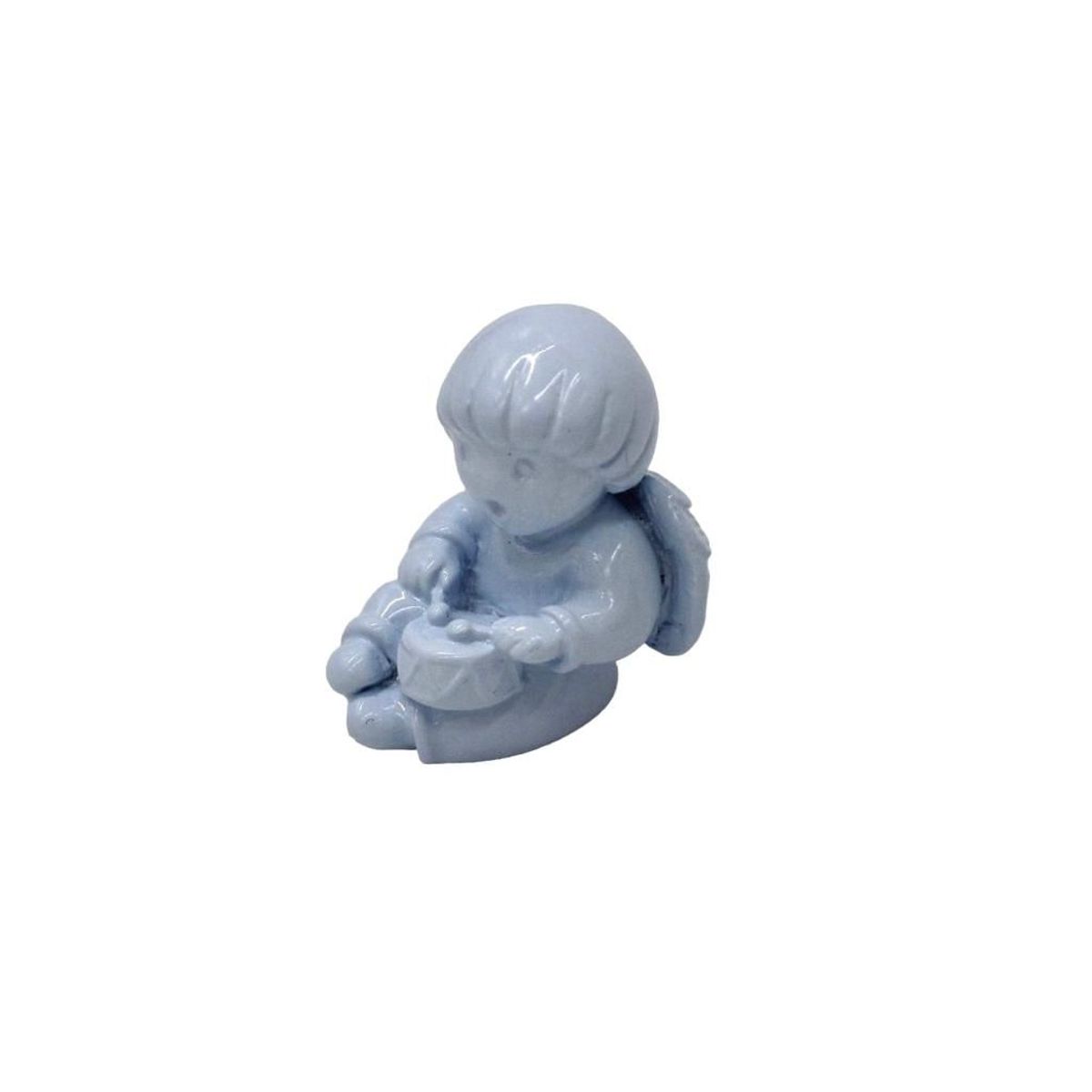 ARGENTARIA - Angel Mini Timbal Celeste Pastel - Resina