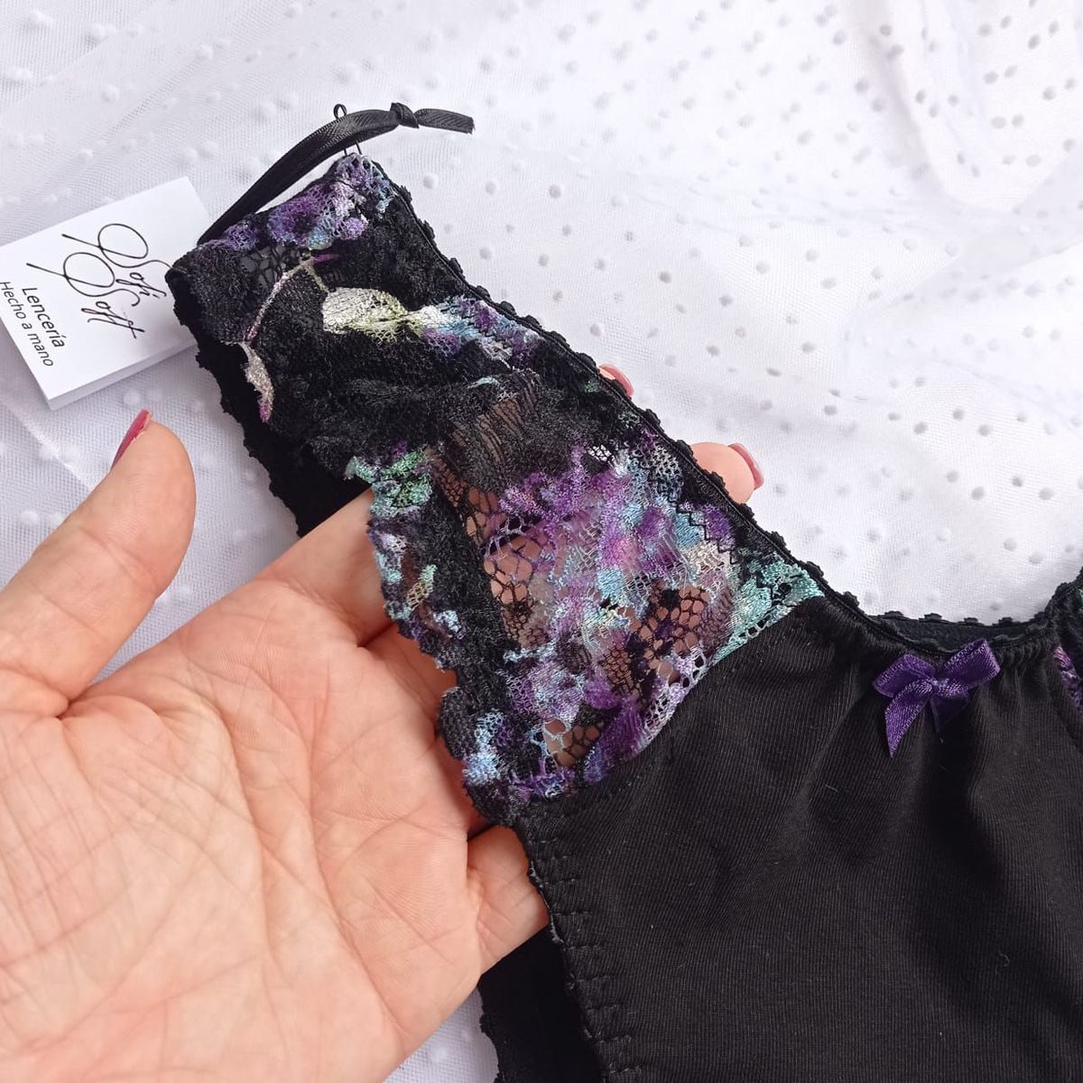 SOFISOFT - Trusa Bikini en algodón y encaje colombiano.