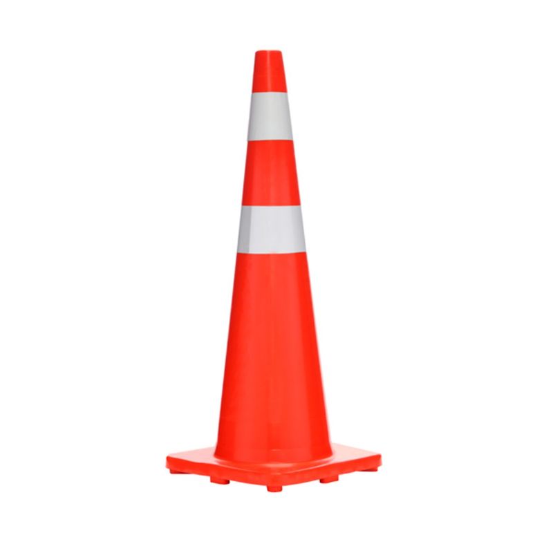 MIX SAFETY TECNOLOGIA A CARGO DE TU PROTECCION Y BIENESTAR - CONO NARANJA PARA TRAFICO 36 CON CINTA SUPERIOR E INFERIOR