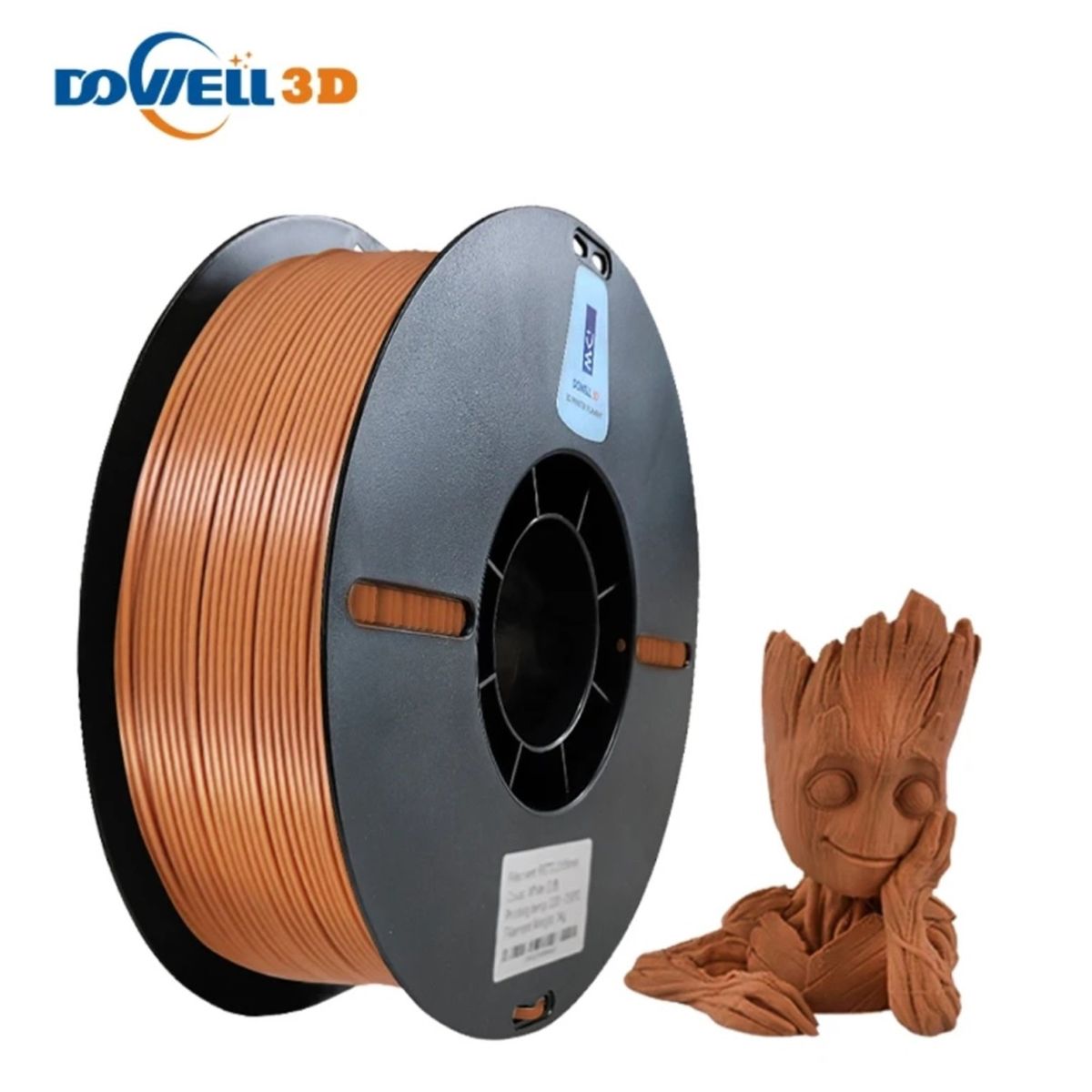 DOWELL - Filamento 3D PLA DOWELL Marron