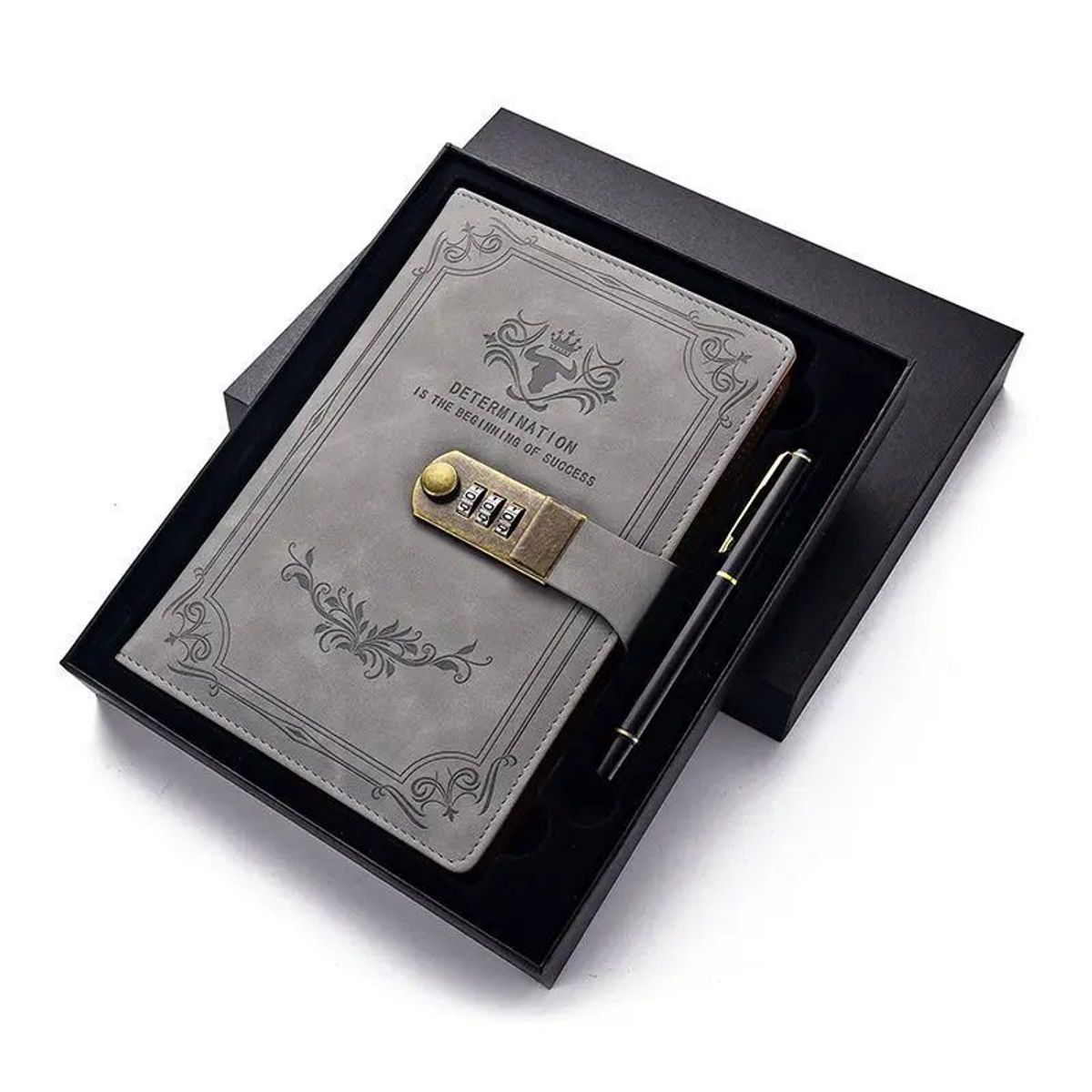 OEM - Agenda Vintage con Clave A5 200 Páginas con Lapicero