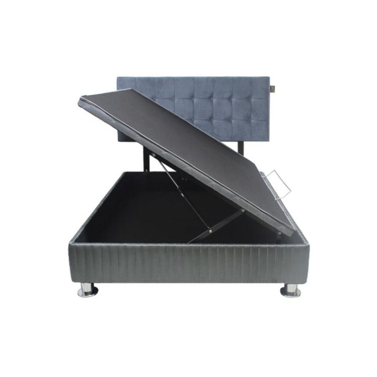 BARAKA HOME - Dormitorio Montana + Cabecera Desmontable Soria 2 plz. -Gris Oscuro