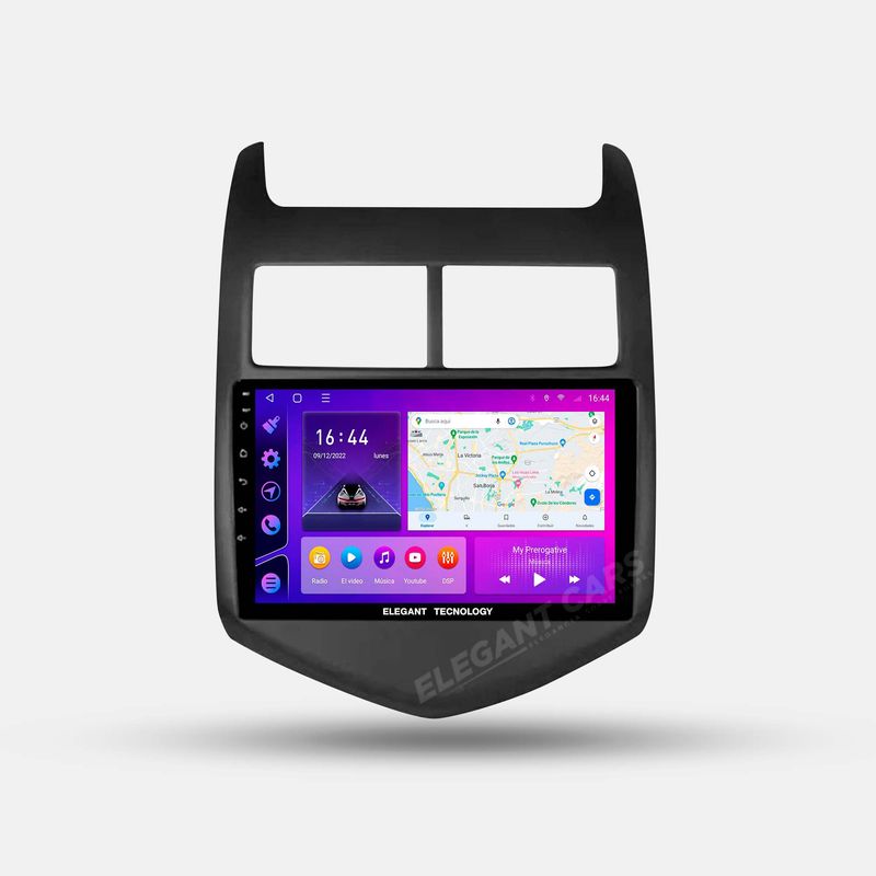GENERICO - Autoradio Android Elegant Tecnology Chevrolet Aveo 2011 - 2015 4-64Gb 4+64GB 8 Nucleos +Chip