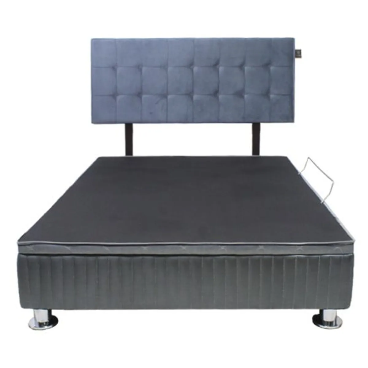 BARAKA HOME - Dormitorio Montana + Cabecera Desmontable Soria 1.5 plz. -Gris Oscuro