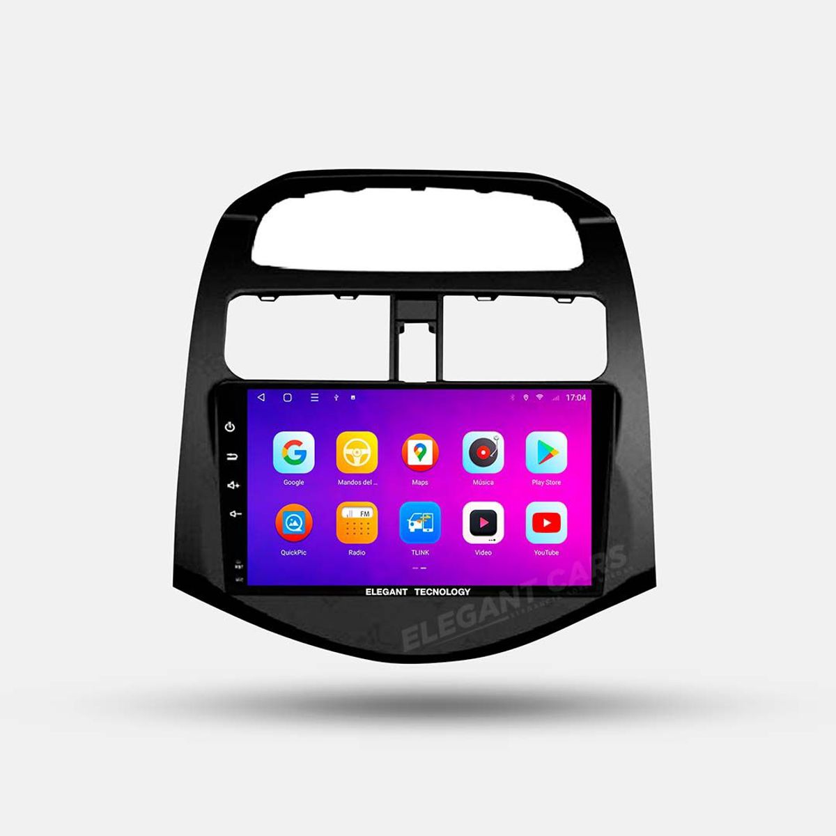 GENERICO - Autoradio Android Elegant Tecnology Chevrolet Spark GT 2009 - 2015 4-64Gb