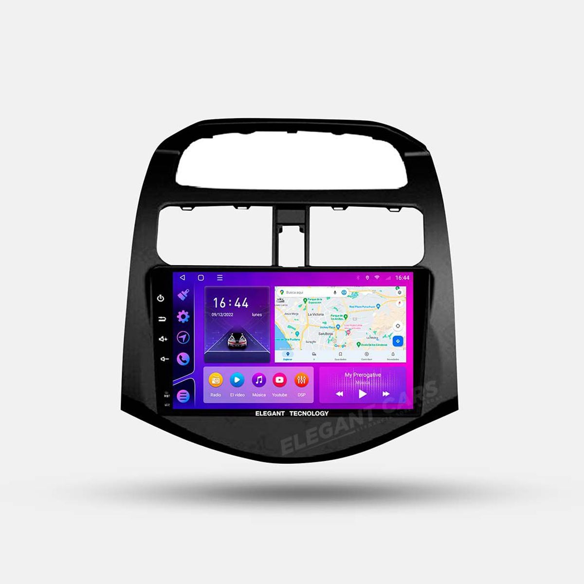 GENERICO - Autoradio Android Elegant Tecnology Chevrolet Spark GT 2009 - 2015 4-64Gb