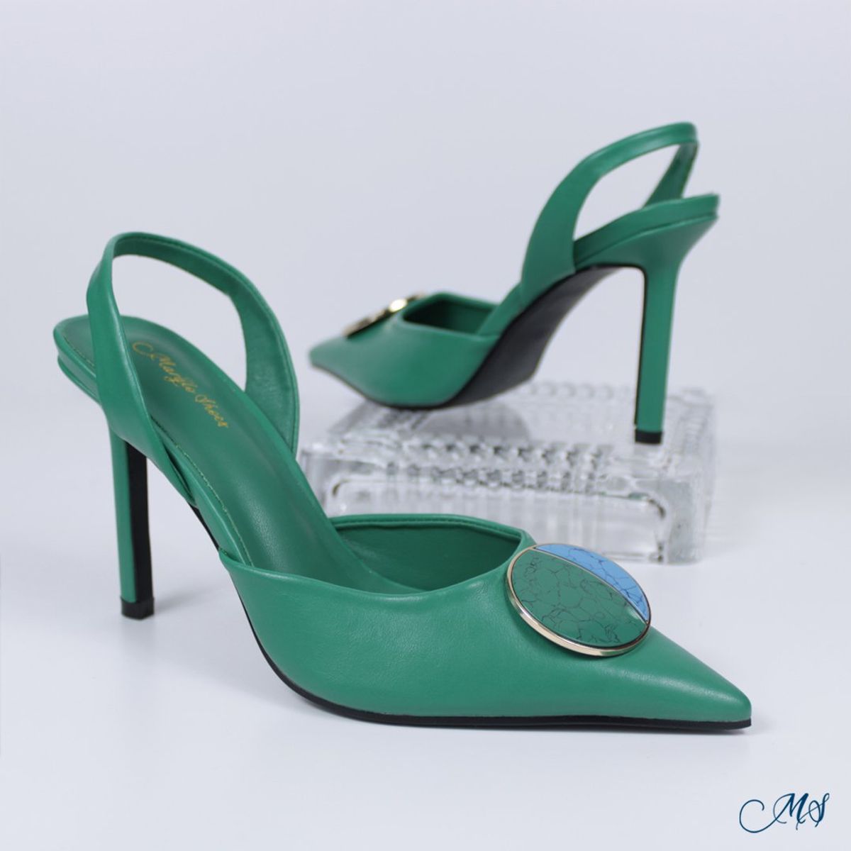 MARGLO SHOES - Zapatos de vestir Verde Mujer M38