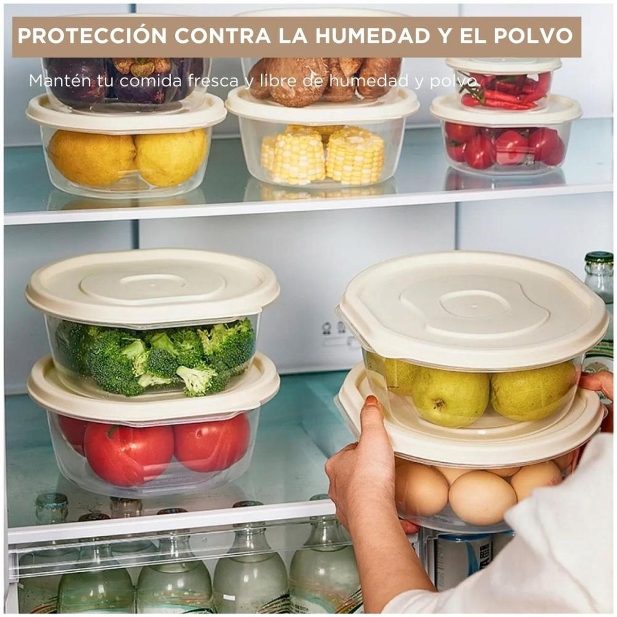MINARI - Set 3 Táper Recipiente Contenedor para Organizar Alimentos Alacena 32V
