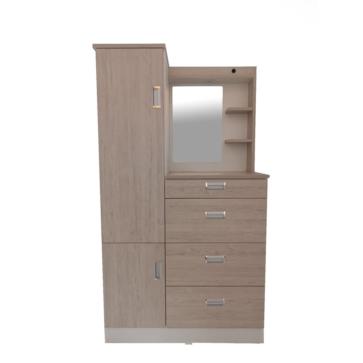 GENERICO - COMODA CON ESPEJO DE 90CM COLOR CHANTILLY