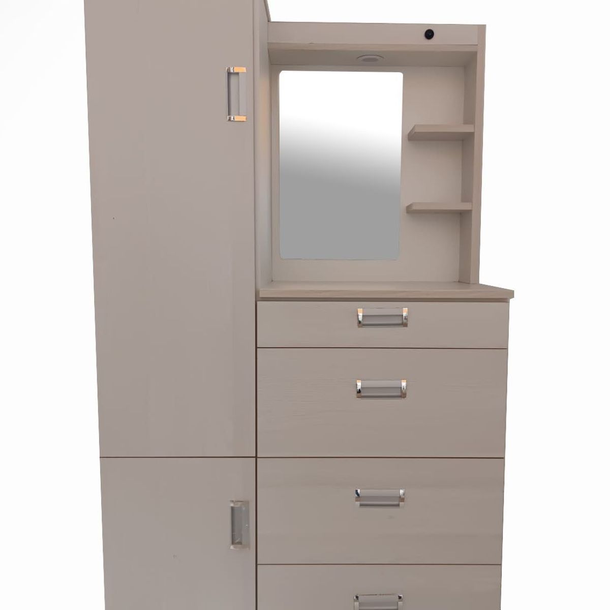 GENERICO - COMODA CON ESPEJO DE 90CM COLOR NEBLINA