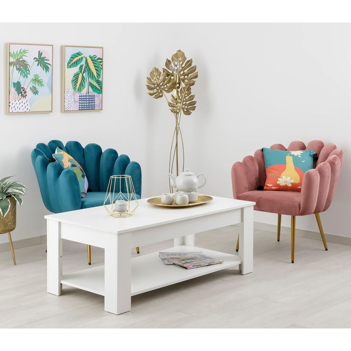 VILLA HOGAR - Mesa de centro Amber - Villa Hogar