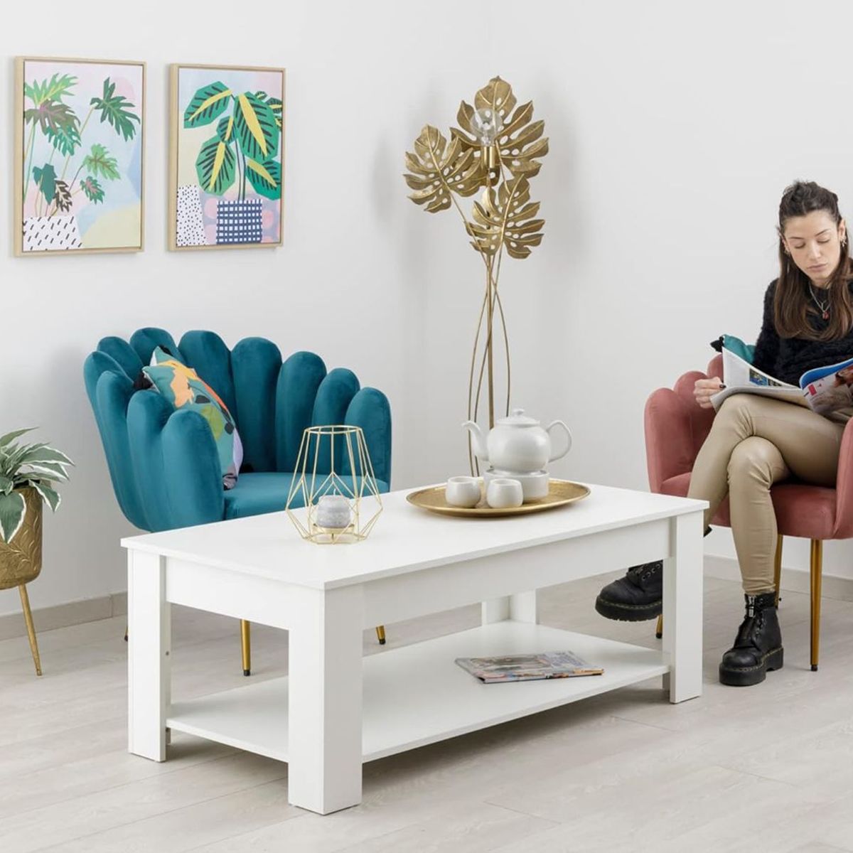 VILLA HOGAR - Mesa de centro Amber - Villa Hogar