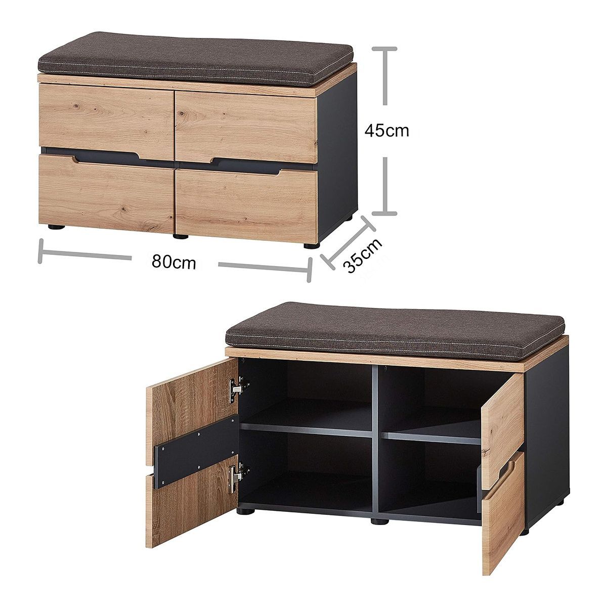 GENERICO - Zapatera Moderna Armado Camila Ruta81 Bicolor